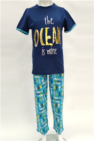 Erkek Çocuk Günlük Takım - Ocean - Lacivert | Penyelux Çocuk Giyim
