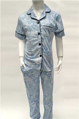Erkek Çocuk Pijama Takımı - Mavi | Penyelux Çocuk Giyim