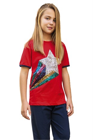 Kız Çocuk Günlük Takım Star Rainbow | Penyelux ÇOCUK GİYİM
